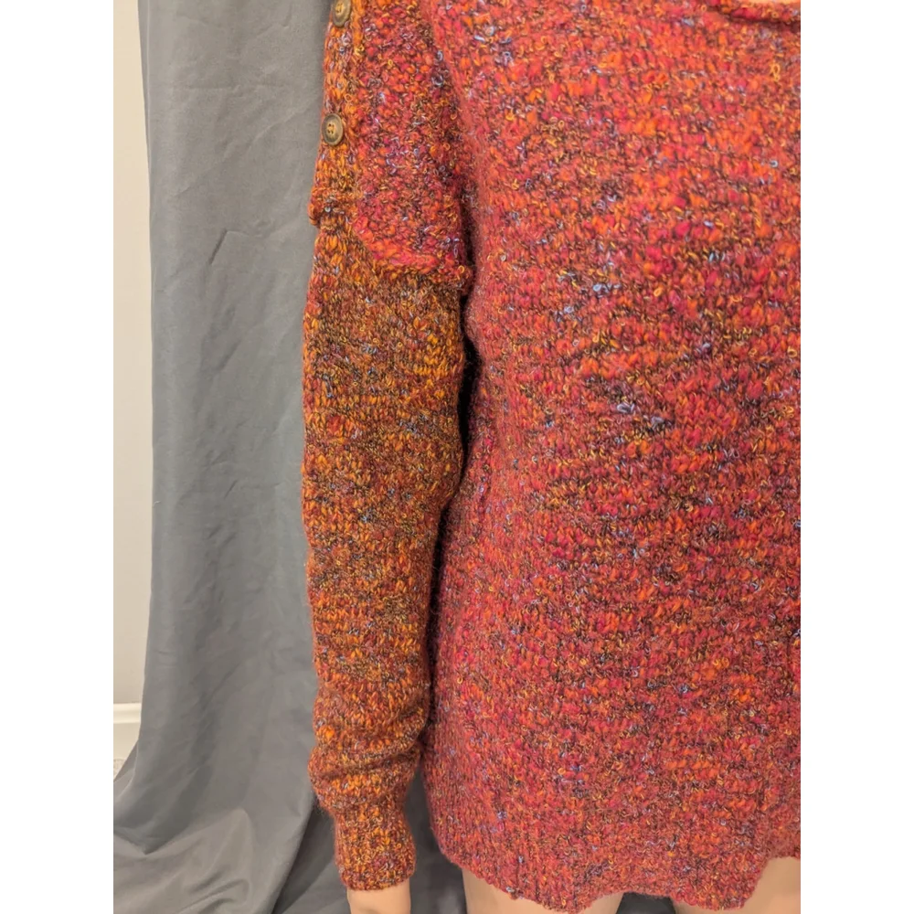 Sundance Sweater Woman's Large Sweater Crew Neck Pink Contasts - Picture 5 of 8